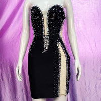 Beaded Tube Mini Bandage Dress