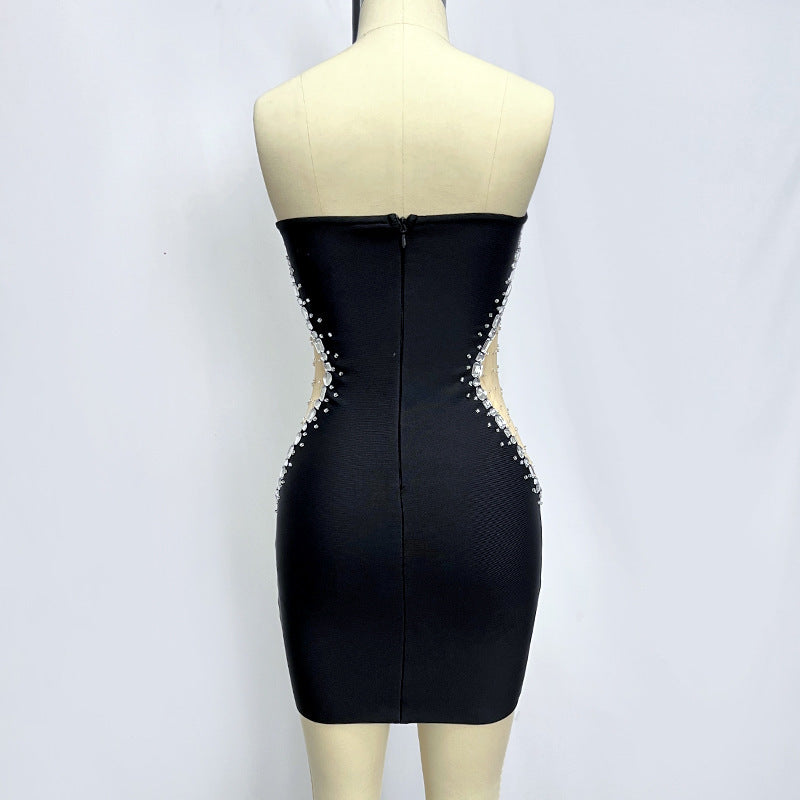 Beaded Tube Mini Bandage Dress