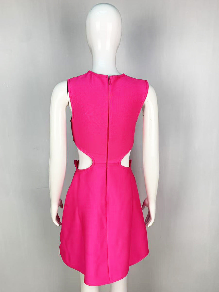 Appliqué A-Line Party Dress