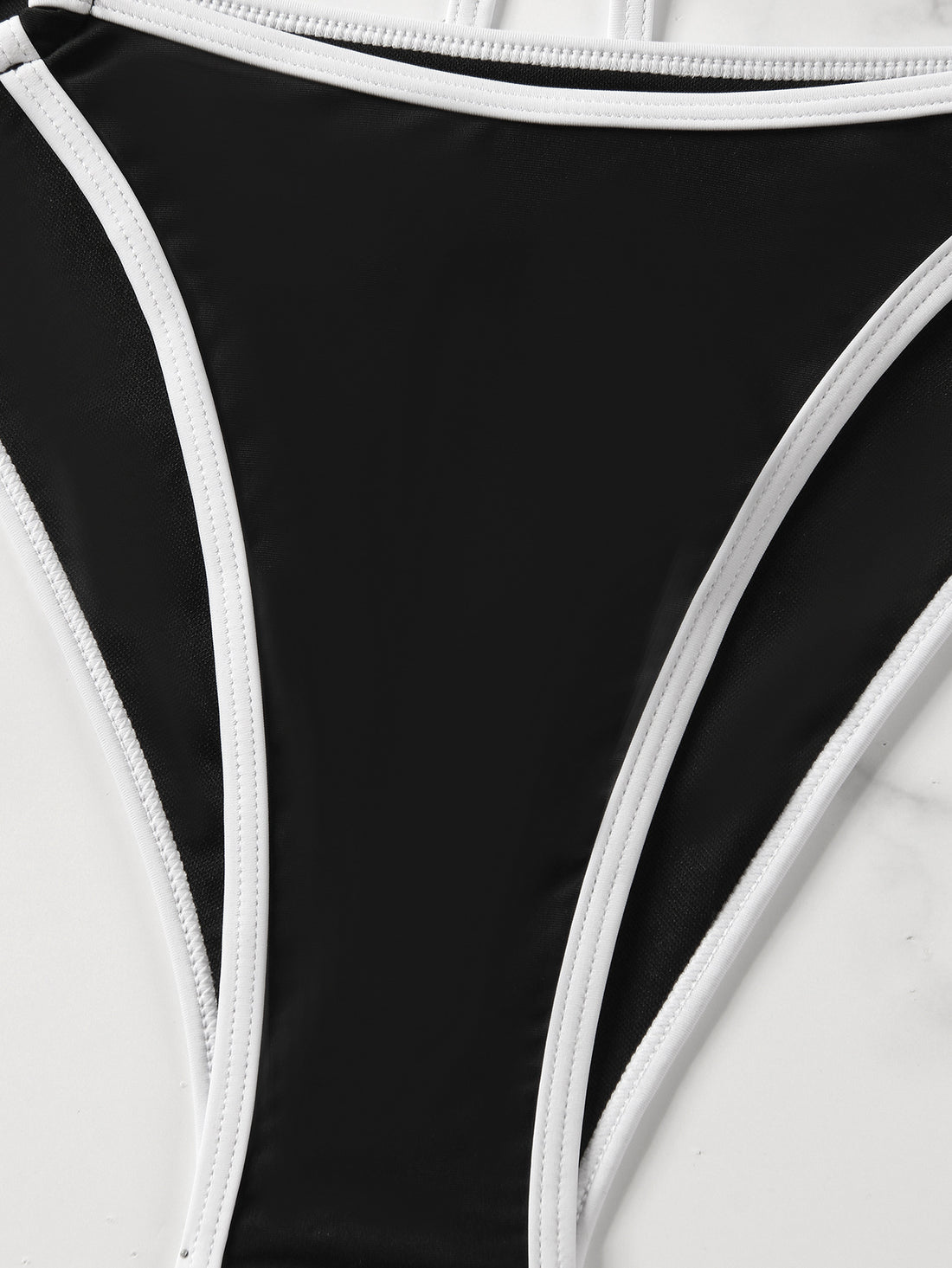 The Solid Bandeau Bikini Set