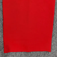 Red Ruffle Bandage Mini Dress