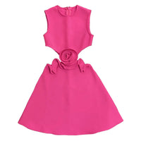 Appliqué A-Line Party Dress