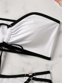 The Solid Bandeau Bikini Set
