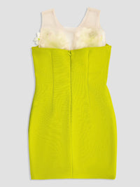 Floral Bandage Mini Dress