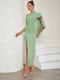 Sleeveless Shoulder Party Dress