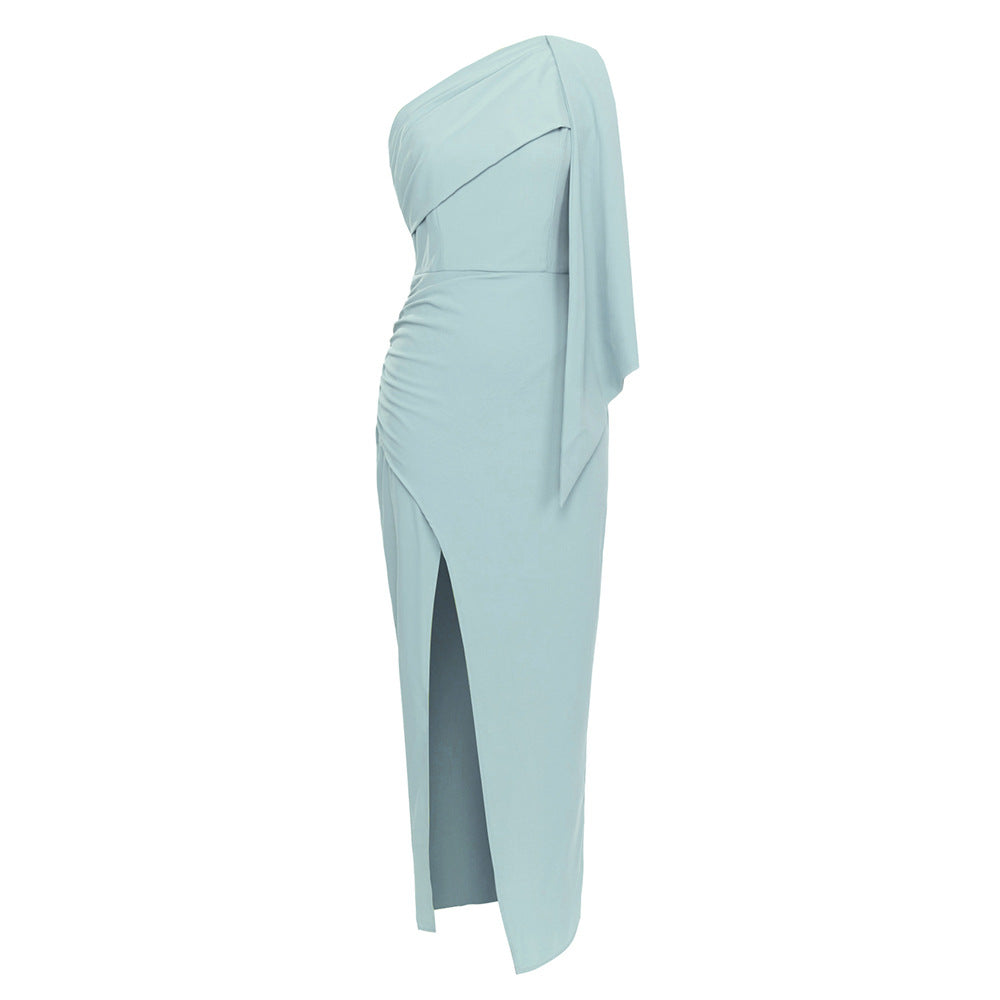 Sleeveless Shoulder Party Dress