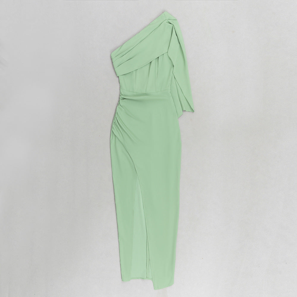 Sleeveless Shoulder Party Dress