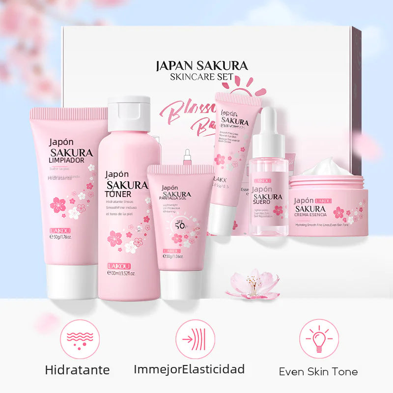 Cherry blossom 6-piece skincare set - image 1
