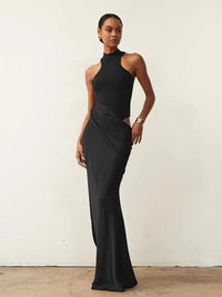 Selene Satin Maxi Dress