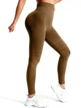 3D sculpting leggings in Mocha
