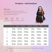 Womens Naughty Nun Evil Cosplay Costume And Coif O-ring Mesh Culottes Gothic Nun Maid Dress with Headscarf for Halloween Party