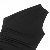 Ticketsx Off Shoulder See Through Dress Solid High Waist Patchwork Backless Slim Long Dress Women Vacation Party Evening Dresses