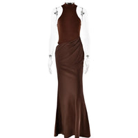 Selene Satin Maxi Dress