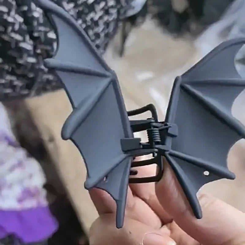 Black Bat Hair Clip