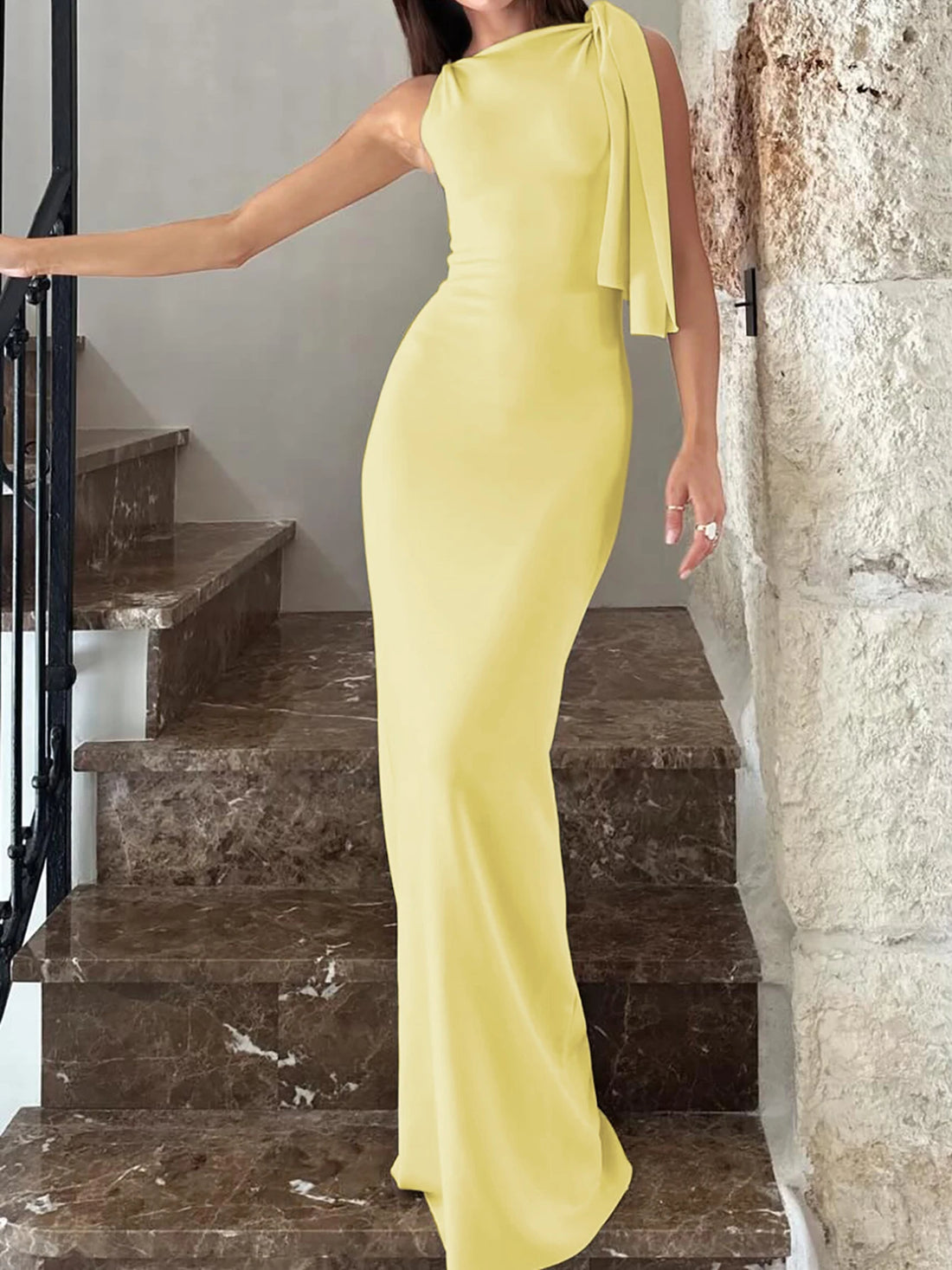 Women's Sleeveless O-Neck Patchwork Bodycon Maxi Dress Summer Fashion Sexy Prom Party Club Y2K Ankle-Length Polyester Elastic