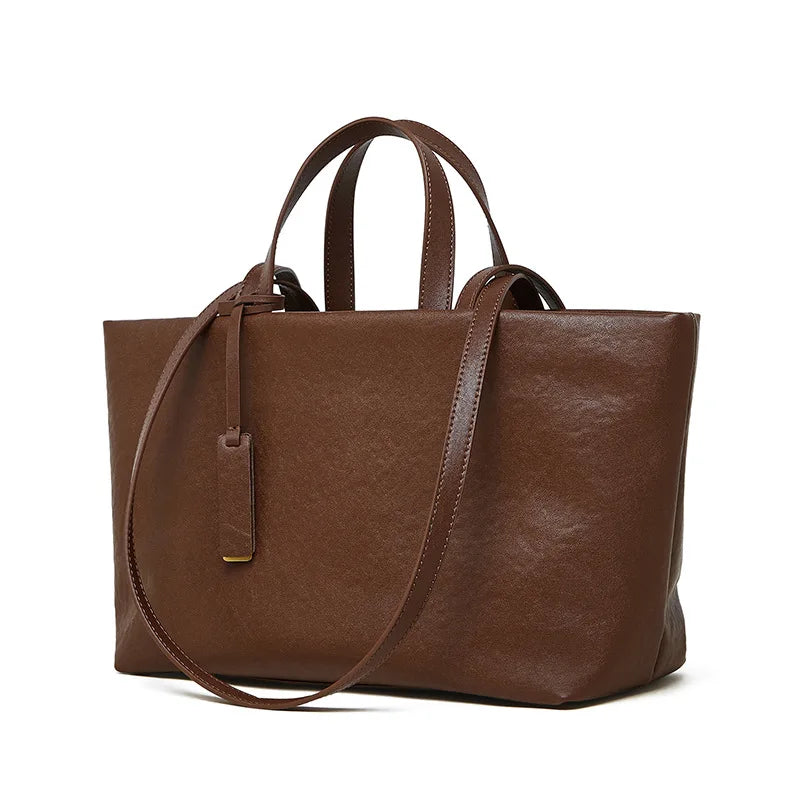 XMESSUN New Trendy Soft Leather Underarm Shoulder Tote Bag for Women,Fashion Designer Female Large Capacity Crossbody Bag INS