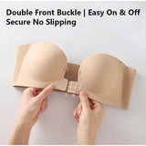 Front-Buckle Strapless Bra