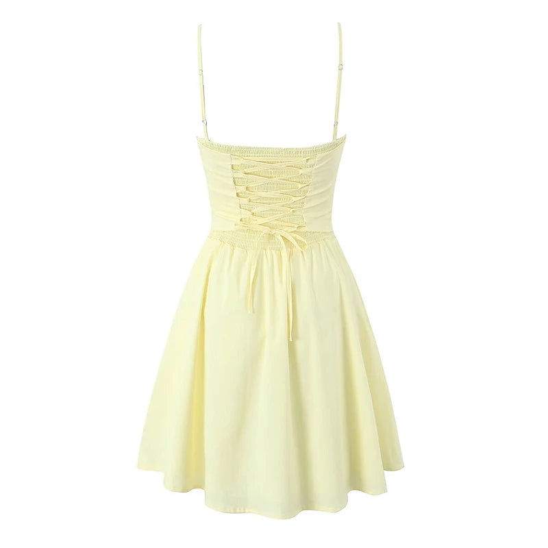 Soleil Fit & Flare Mini Dress