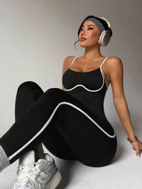 Color-Block Camisole Yoga Jumpsuit