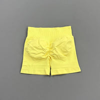 HISTELLO Gym Shorts 4.5" Women Fitness Sports Biker Shorts Low Waist Running Pants Workout Scrunch Butt Yoga Seamless Leggings