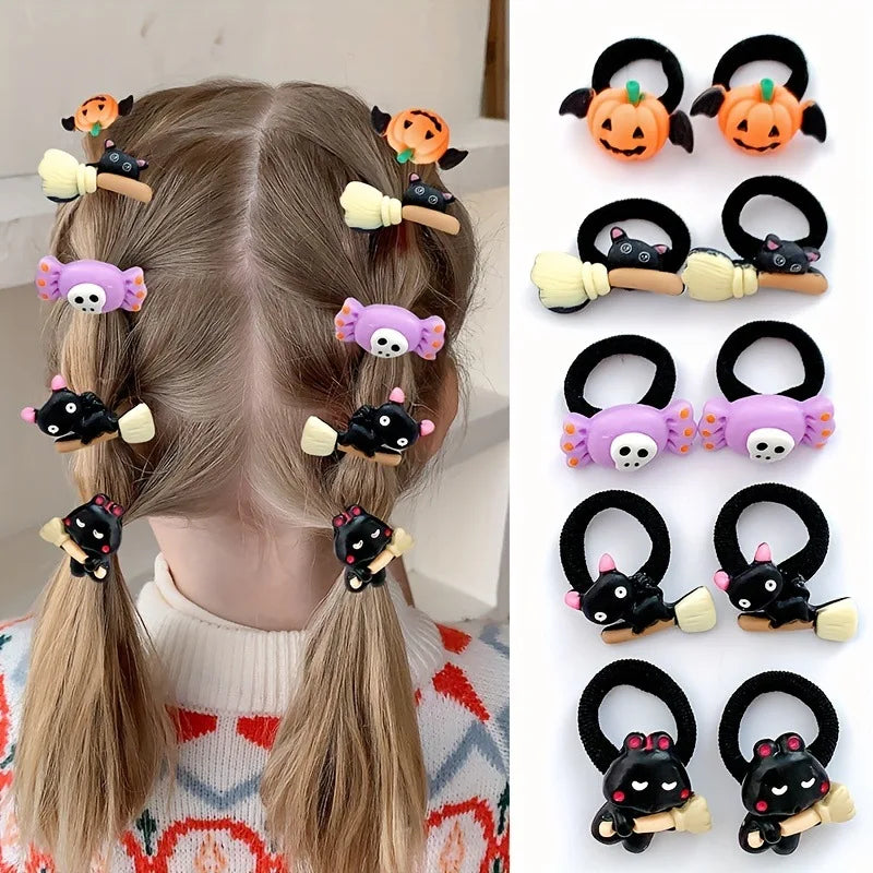 Halloween Hair Ties — 10 Pack