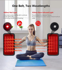 Infrared Therapy Belt — Red Light Heat Wrap for Back & Waist