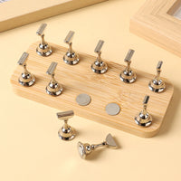 Magnetic Nail Practice Stand Strong Magnetic Nail Tips Holder Practice Display Nail Fake Nail Display Stand Set Holders Manicure