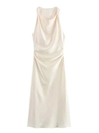The Satin Slip Midi Dress