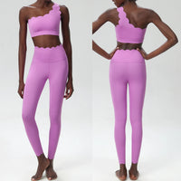 ScallopWave™ One-Shoulder Yoga Set