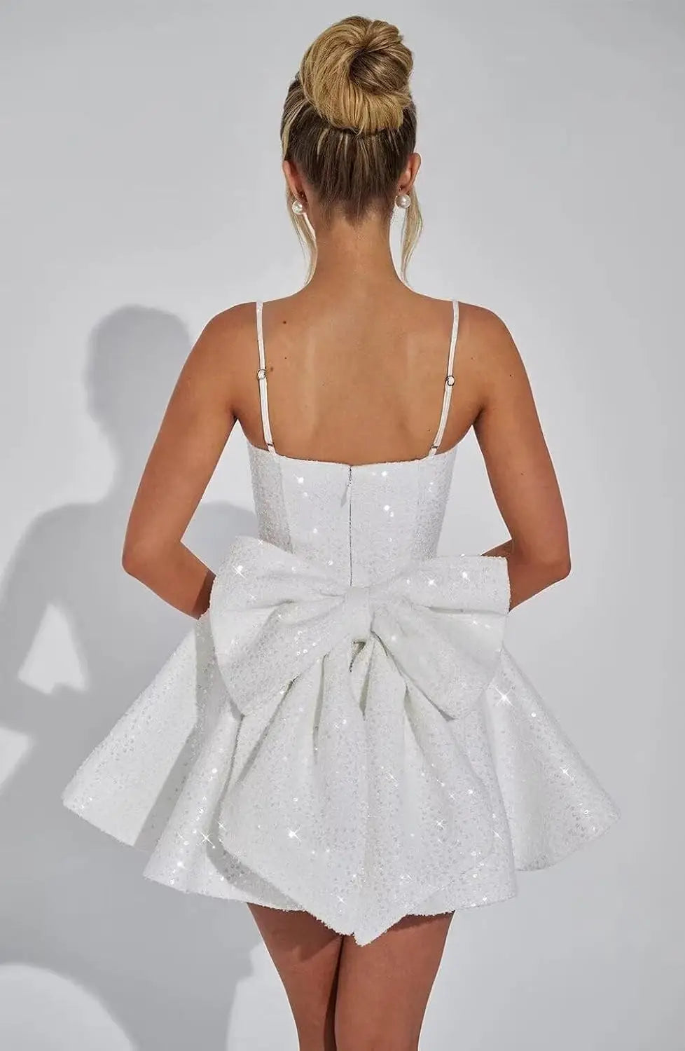 Spaghetti-Strap Sequin Graduation Mini Dress – Homecoming