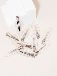 10pcs seamless fashion girl transparent hair clips, makeup facial accessory clips styling hair clips Special for real hair wigs