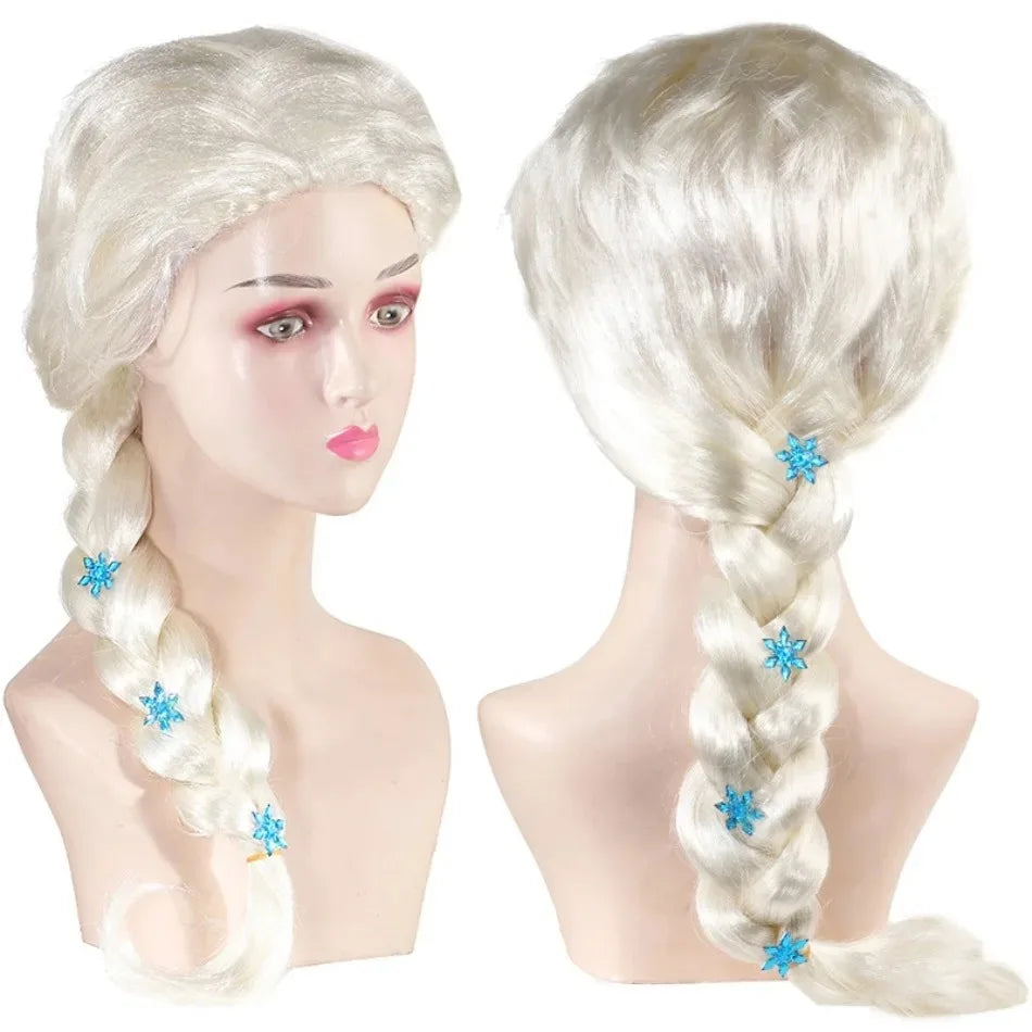 Platinum Braided Cosplay Wig