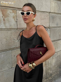 Sienna Satin Maxi Dress