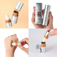Waterproof Hairline & Root Concealer Pen – Instant Grey Coverage with Easy Blend Powder Stick for Normal Hair