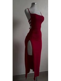 Scarlett Halter Slit Gown