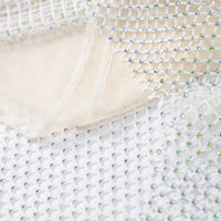 Square-Neck Mesh Sequin Mini Dress – Glitter Cocktail Dress