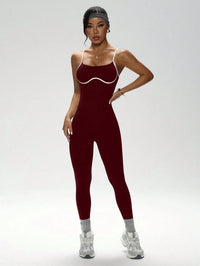 Color-Block Camisole Yoga Jumpsuit