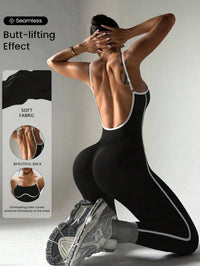 Color-Block Camisole Yoga Jumpsuit