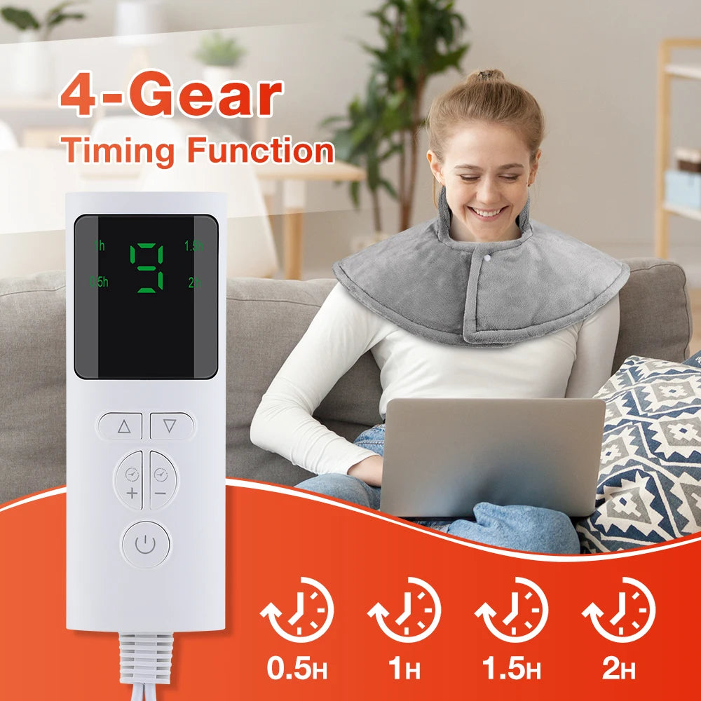 ThermaEase Heated Back & Shoulder Pad — 10 Heat Levels