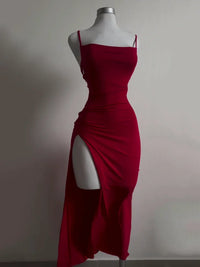Scarlett Halter Slit Gown