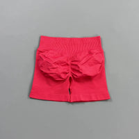 HISTELLO Gym Shorts 4.5" Women Fitness Sports Biker Shorts Low Waist Running Pants Workout Scrunch Butt Yoga Seamless Leggings
