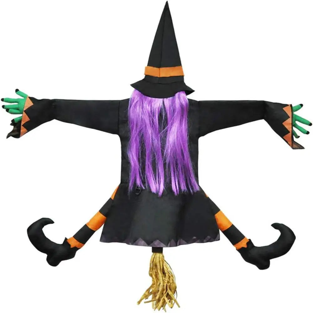 Crashing Witch Tree Decor