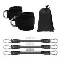 Ankle Straps Resistance Bands Set Fitness Workout Exercise Equipment Ankle Weight Yoga Elastic Fitness Band For Gym Man Woman