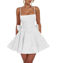 Spaghetti-Strap Sequin Graduation Mini Dress – Homecoming