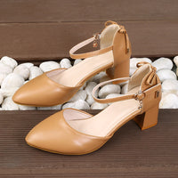 2025 Spring/Summer Hot Sale！Fairy Style Thin-Strap High Heels - Bowknot with Golden Buckle, Comfortable & Versatile
