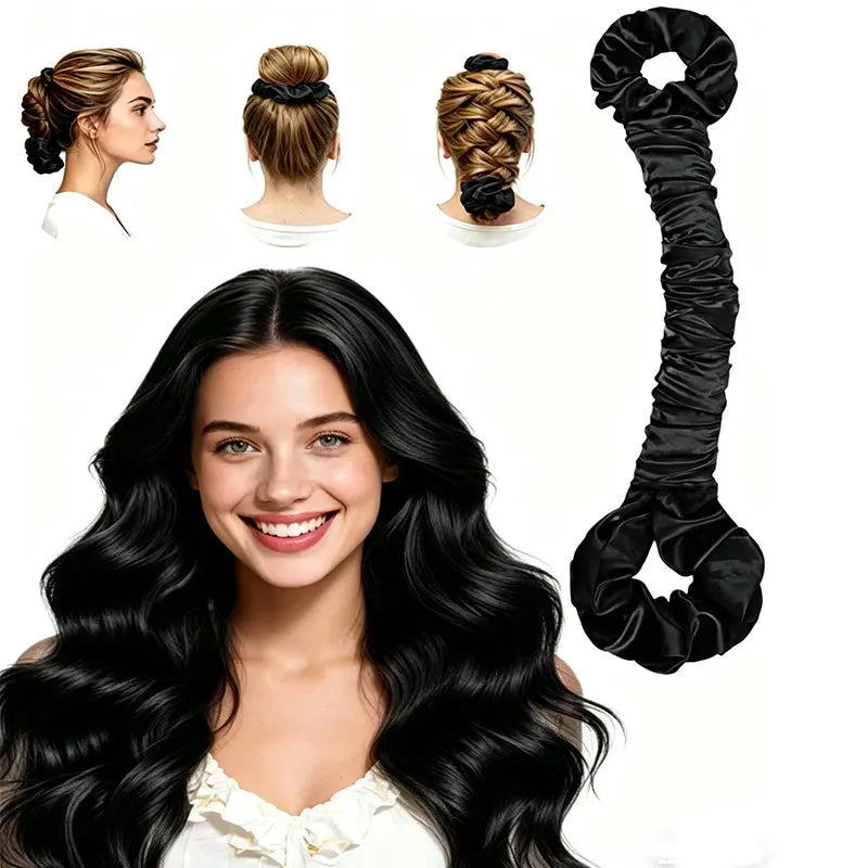 OvernightGlow Heatless Curler — Satin Overnight Curls