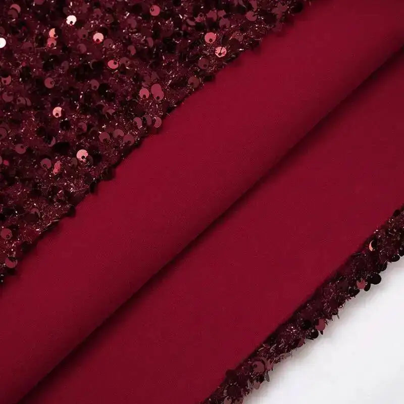 Burgundy Corset Sequin Mini Dress – Wine Party Dress
