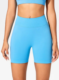 High-Waist Yoga Running Shorts