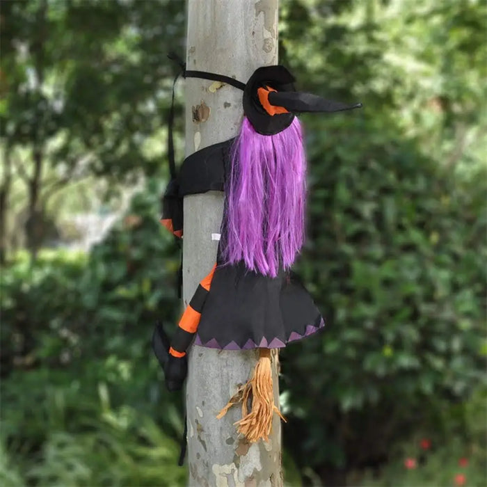 Décoration de maison « Sorcière et arbre » à la casse