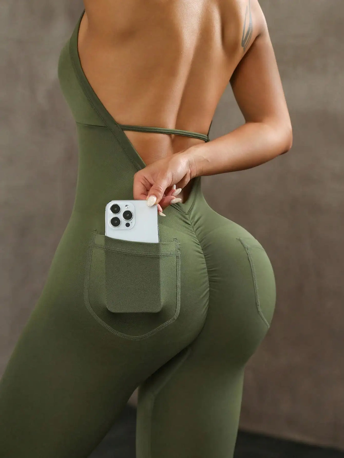 ShapeLift™ V-Neck Jumpsuit 💕👗 — Sculpt, Support & Smooth